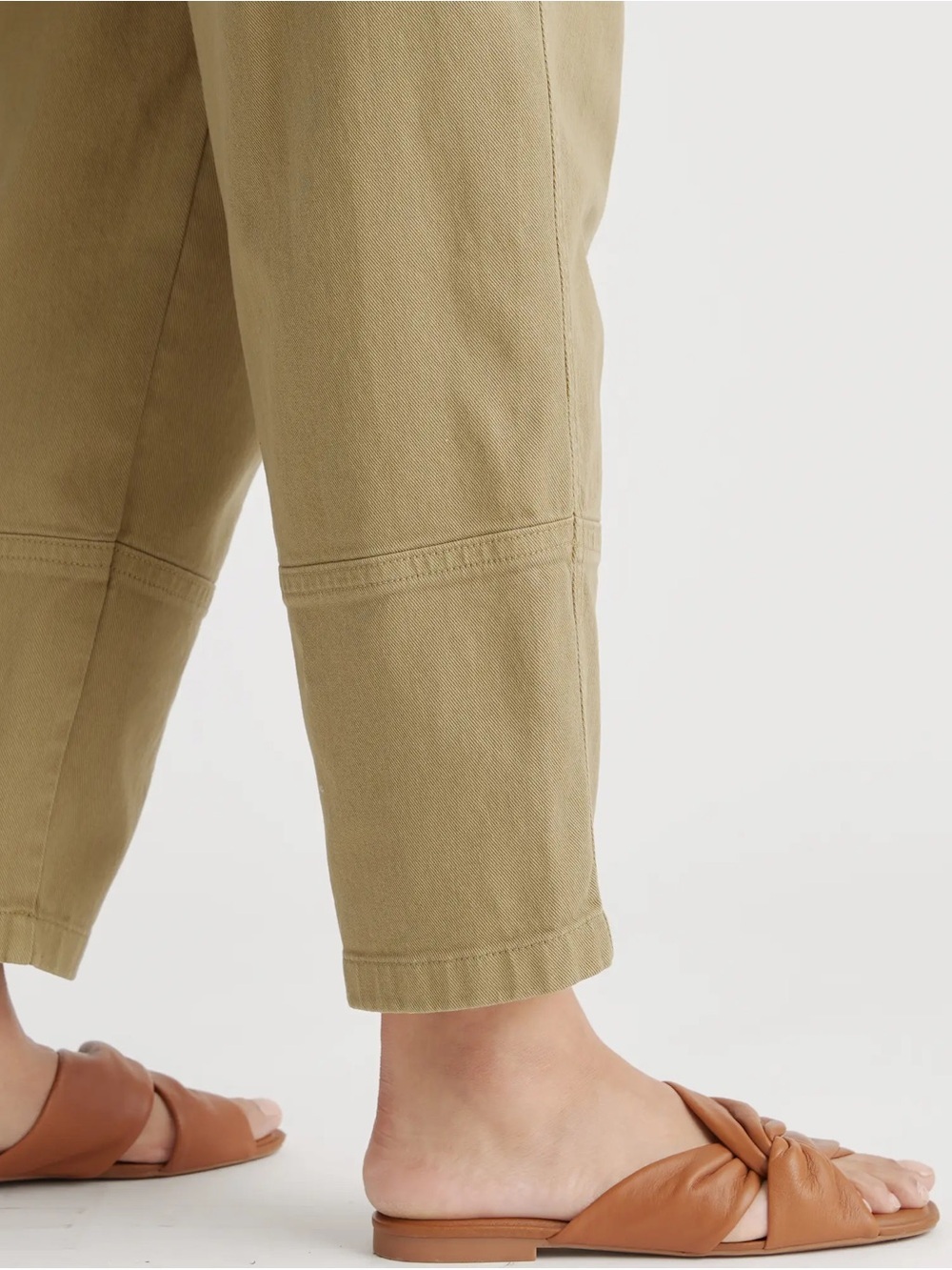Quince Barrel Jeans Size 8 Organic Cotton Stretch Twill Utility Quiet Luxury - Picture 3 of 11